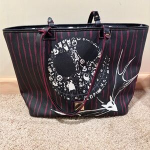 dooney and bourke tim burton nightmare before christmas tote